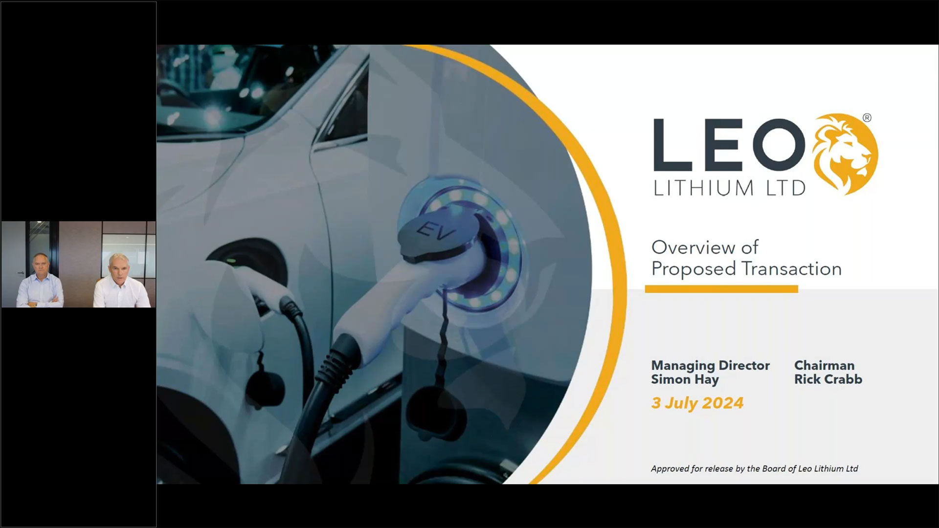 Leo Lithium Shareholder Webinar